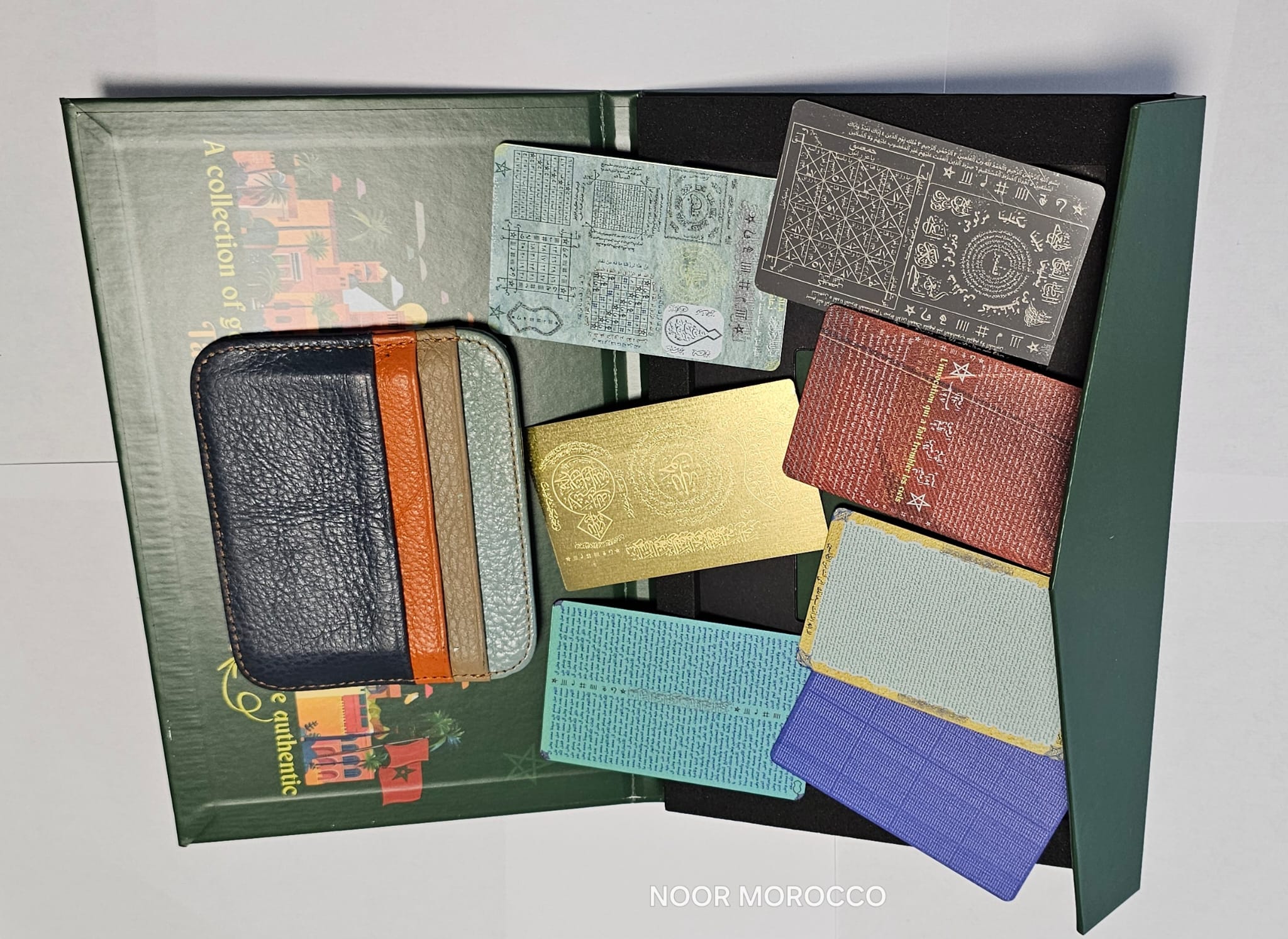 Authentic Mystical Moroccan Talisman Card – 7-in-1 Amulet with Ismullāh al-Aʿẓam & Divine Protection
